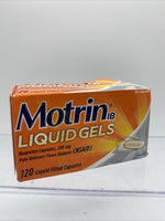 Motrin IB Pain Reliever & Fever Reducer Liquid Gel Capsules 120 Count 12/21