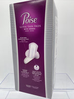Poise Ultra Thin Pads with Wings Active Collection #5 Maximum 12 Pads
