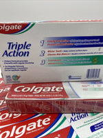 (12) Colgate Triple Action￼ Original Mint Toothpaste 6oz Per Tube 4xValue Pack