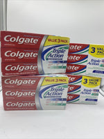 (12) Colgate Triple Action￼ Original Mint Toothpaste 6oz Per Tube 4xValue Pack