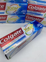 (12) Colgate Total SF Toothpaste Daily Repair Gum Teeth whiten Tarter 3.4oz 8/22