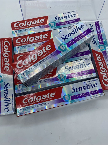 (8) Colgate Sensitive Prevent & Repair Max Strength 6oz. Gentle Mint