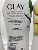 (3) Olay Crushed Ginger Birch Lavender Complex Hydrating Glow Body Wash B3 22oz