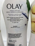 (3) Olay Crushed Ginger Birch Lavender Complex Hydrating Glow Body Wash B3 22oz