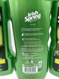 (3) Irish Spring Aloe Men's Moisturizing Body Wash 24HR Fresh Shower Gel 18 OZ