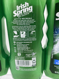 (3) Irish Spring Active Refresh Men’s Epsom Salt Body Wash  Shower Gel 18 OZ