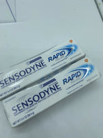 (3) Sensodyne Rapid Relief Sensitivity Toothpaste Whitening 3.4 oz 4/22