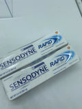 (3) Sensodyne Rapid Relief Sensitivity Toothpaste Whitening 3.4 oz 4/22