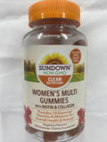 Sundown Women's Multi Gummies 150 Count Biotin & Collagen 7/22 COMBINE SHIPPING