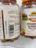 (2) Sundown Vitamin D3 Gummies 150 ct 50 mcg 2000 IU serving Non-GMO 7/22