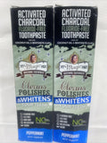 (2) My Magic Mud Activated Peppermint Charcoal Fluoride-Free Whitenin Toothpaste