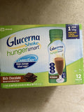 Glucerna Hunger Smart Nutritional Shake Rich Chocolate 12 Bottles 10oz