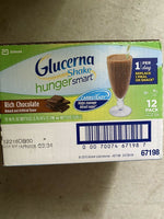 Glucerna Hunger Smart Nutritional Shake Rich Chocolate 12 Bottles 10oz