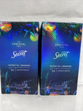 (2) Secret Antiperspirant Deodorant Pure Essential Oils Coconut Mandarin 11/21