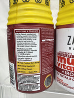 Zarbee's Children's Multivitamin + Iron 90 Gummies Fruit Flavors 12/21