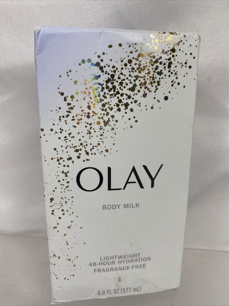 Olay Body Milk Lightweight 48-Hour Hydration Fragrance-Free Lotion moisture 6oz