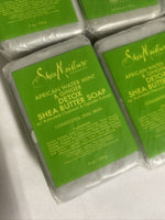(5) Shea Moisture African Water Mint & Ginger Detox Shea Butter Soap 8oz
