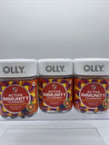 (3) Olly Active Immunity Elderberry Support Blood Orange Vitamin 45 Gummies 1/22