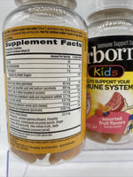 (6) Airborne KIDS Immune Gummies  Fruit Vitamin C 63 each +21  252 Ttl 12/21