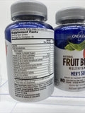 (3) One A Day Men's 50+ Multivitamin Fruit Bites 60 Gummy BUY 1 & 2nd SHIPS FREE