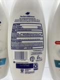 (3) Dove Body Wash Antibacterial Care & Protect Bath soap Moisturizer 22oz