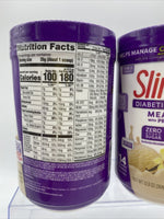 (2) SlimFast Weight Loss Vanilla Milkshake Meal  Low Carb Sugar 12.8z 11/22