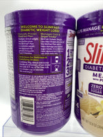 (2) SlimFast Weight Loss Vanilla Milkshake Meal  Low Carb Sugar 12.8z 11/22