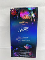 (2a) Rose Charcoal Coconut Secret Antiperspirant Deodorant Pure Essential Oils