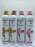 (4) DOVE Body Wash & Shave Mousse Argan Oil & Rose Oil 10.3 oz ea
