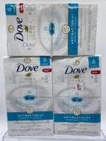 (3) DOVE ANTIBACTERIAL DRYNESS BEAUTY BAR SOAP 6 PK BARS 4 OZ EACH 18 Total
