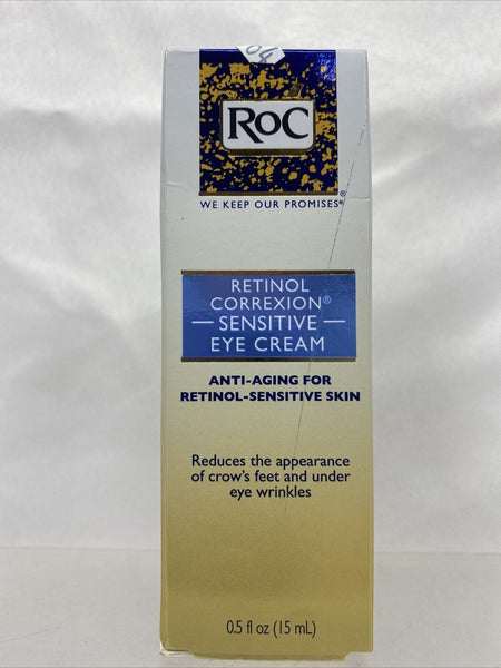 RoC Eye Creme Retinol Correxion Anti-Aging Sensitive Night Wrinkles .5