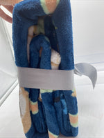 Baby Yoda Plush Travel Blanket 45"x 55" Disney Star Wars The Mandalorian Blue