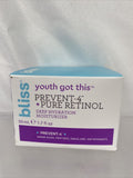 Bliss Youth Got This Prevent-4 + Pure Retinol Deep Hydration Moisturizer 1.7oz