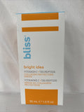 Bliss Bright Idea Vitamin C + Tri-Peptide Collagen Serum 1oz COMBINE SHIP