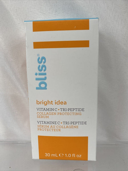 Bliss Bright Idea Vitamin C + Tri-Peptide Collagen Serum 1oz COMBINE SHIP