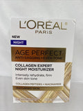 L'OREAL Night Age Perfect Anti-Sagging + Even Tone Collagen Moisturizer 2.5oz