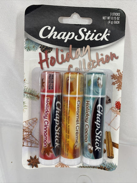 ChapStick Limited Edition Holiday Cinnamon Caramel Cocoa Moisturizer Lip Balm
