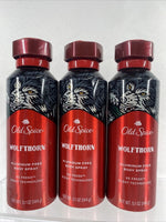 (3) Old Spice WOLFTHORN Aluminum Free Body Spray Refresh Mandarin Orange ￼5.1oz