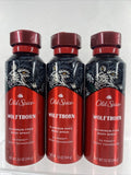 (3) Old Spice WOLFTHORN Aluminum Free Body Spray Refresh Mandarin Orange ￼5.1oz
