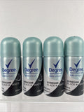 (4) Women Degree Motion Sense Ultra Clear Dry Spray Black + White 1 oz. Ea