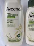 (3) Aveeno Active Naturals Daily Moisturizing Nourishing Oatmeal body wash 12oz
