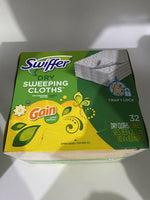 NEW Swiffer Sweeper Dry Cloths Sweeping Refills W/Gain 32 Dry Cloths 10.4"x8"