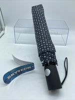 Black White Polka Dot SkyTech FOLDING UMBRELLA RT-852 RAINTECH Automatic Mini