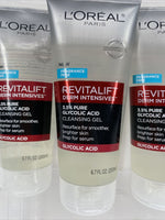 (4) L'Oreal Revitalift Derm Intensives 3.5% Glycolic Acid Cleansing Gel 6.7oz
