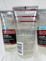 (4) L'Oreal Revitalift Derm Intensives 3.5% Glycolic Acid Cleansing Gel 6.7oz