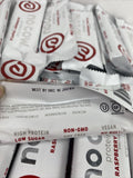 (54) Bars No Cow Protein Bar Raspberry Truffle Low Sugar 1g  Protein ￼21g 2.12i