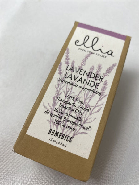 HoMEDICS Ellia Lavender Essential Oil 100% Pure Therapeutic Meditation  .5oz
