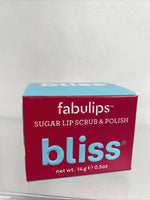 Bliss Fabulips Sugar Lip Scrub & Polish Sugar Cookie Cocoa Butter￼ 0.5 oz