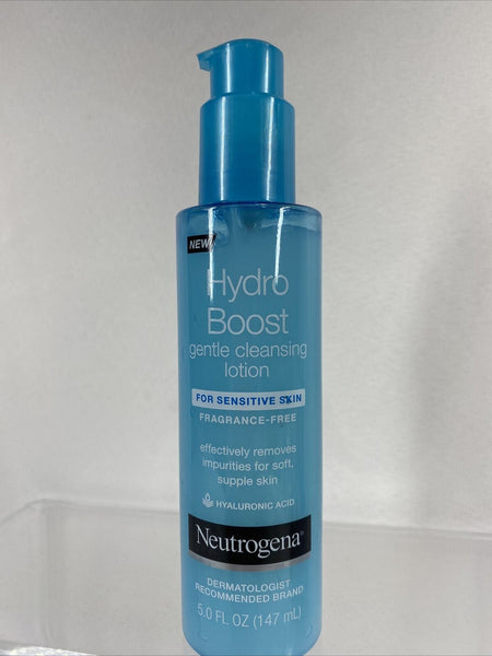 Neutrogena Hydro Boost Gentle Cleansing Lotion Hyaluronic￼ Fragrance-Free 5oz
