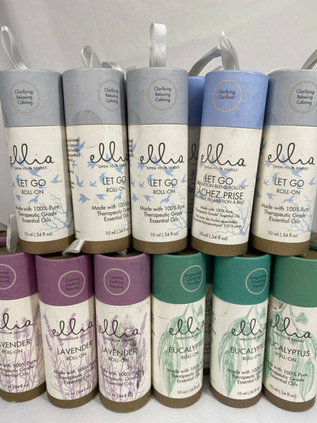 Ellia Essential Oil ROLL ON 100% Pure Meditation Relax Stress YOU CHOOSE